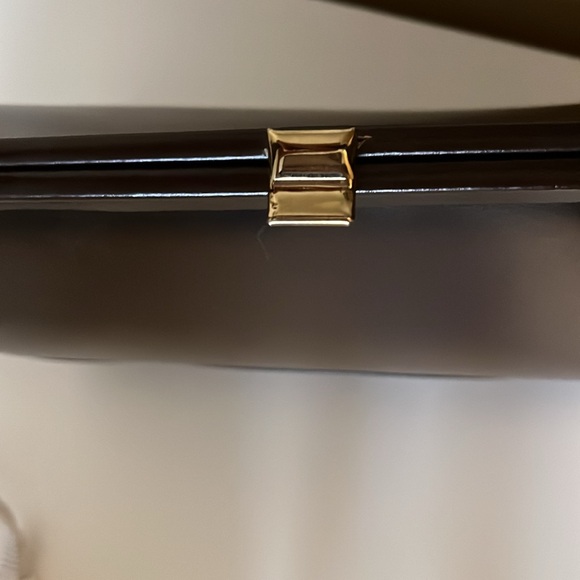 Vintage Chocolate Brown 50s/60s Leather Shoulder Bag Purse - Amazing Condition - Picture 5 of 8